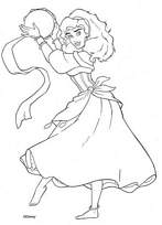 coloriage esmeralda danse gitane